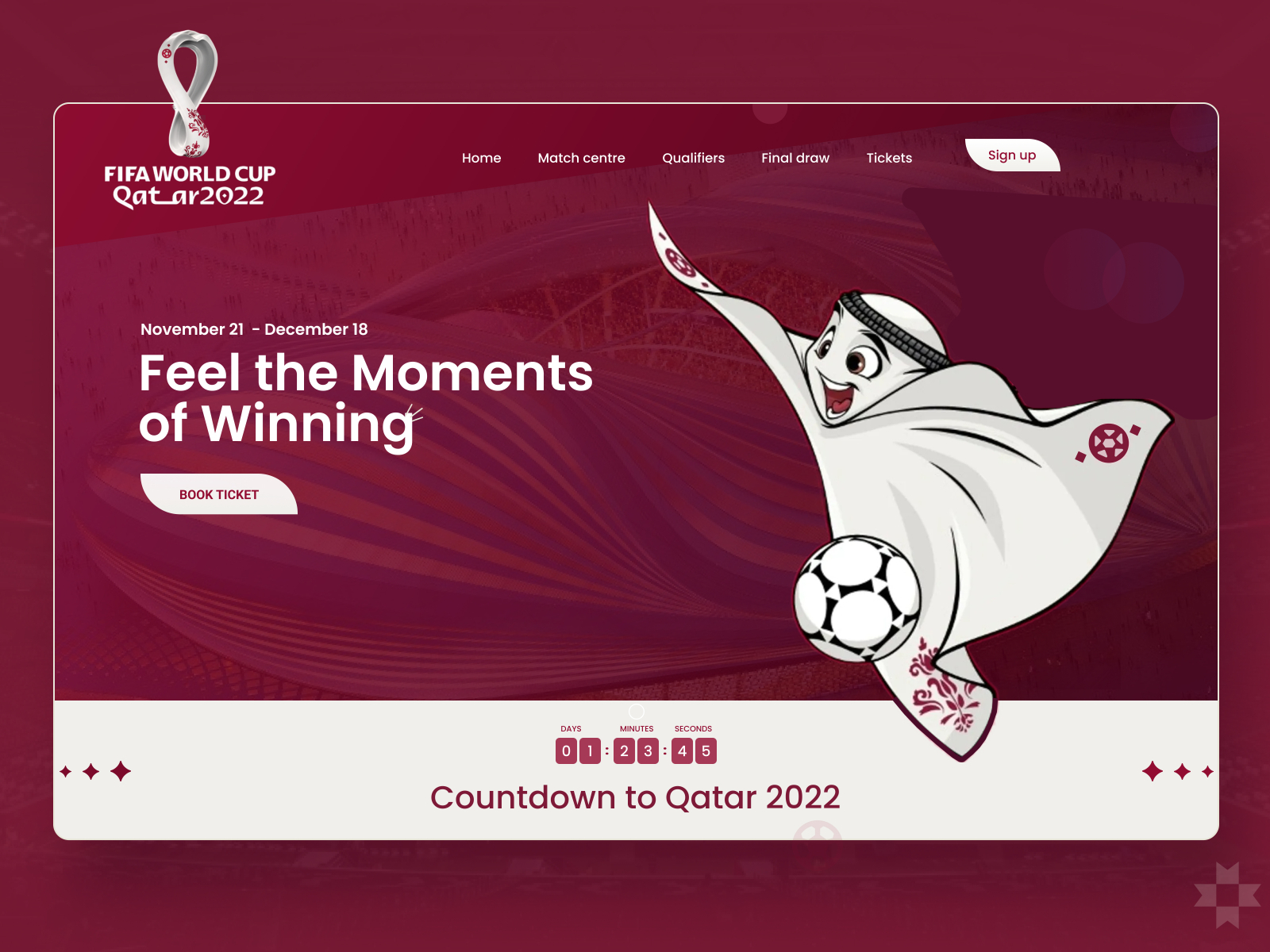Fifa World Cup 2022 II Tickets booking site by Razin hasnat on Dribbble