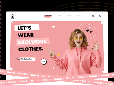 Shopping Sites- Hero area exploration animation branding design graphic design illustration landingpage logo ui ux vector