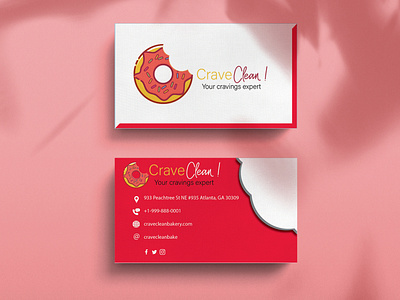 Crave Clean business card design branding busi graphic design illustration logo