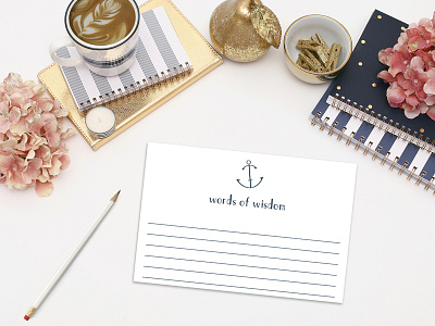 Nautical Advice Cards for Weddings - Digital Printables