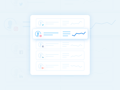 Social Media Analytics analytics design illustration minimal social media ui ux