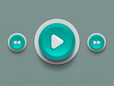 Buttons background button design forward game illustration ipad iphone play rewind ui
