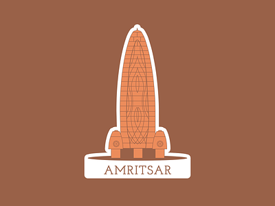 Weekly Warm Up - Hometown Amritsar amritsar hometown sticker sticker design vector vector art weekly warm up
