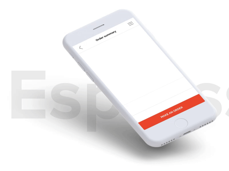 Espressgo App - Order summary