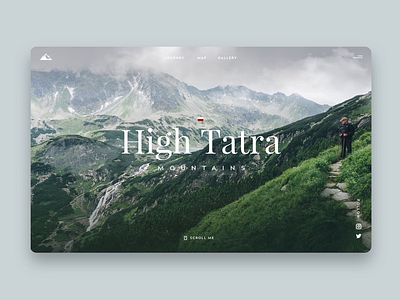 High Tatra Mountains journey landing page landing design map mountains path peaks poland tatra travel trip valley