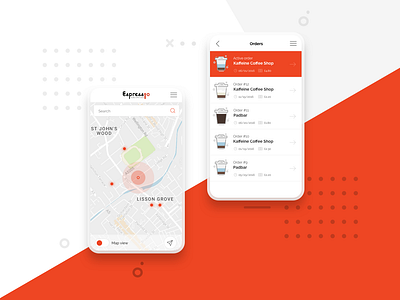 espressGo #2 android app coffee coffee cup coffeehouse coffeeshop espresso ios latte map orders