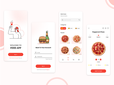 Food App designer food app mobile design trend ui ui design uiux ux