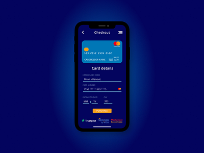 DailyUI - Credit Card Checkout Design dailyui design figma ui ux