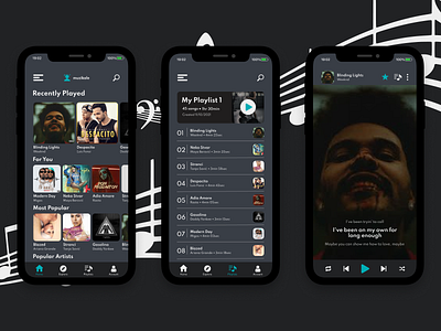 DailyUI - Music Player Design