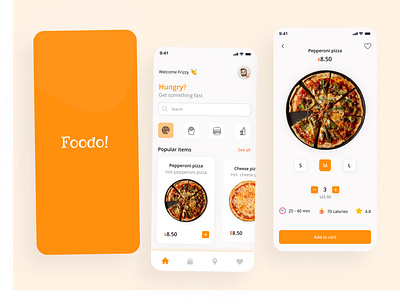 Foodo! app design figma ui