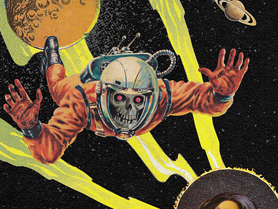 Pala | Show Poster Snippet collage gig poster pala scary astronaut man show poster vintage