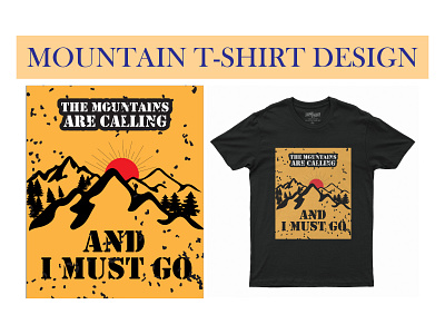 Mountain t-shirt design branding design graphic design illustration modern t shirt design mountain mountain tshirt design t shirt t shirt design typhography