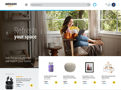 Amazon redesign alexa amazon design interface redesign ui