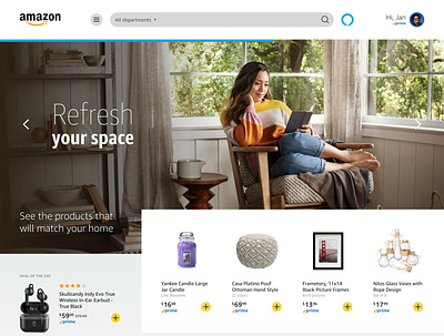 Amazon redesign alexa amazon design interface redesign ui
