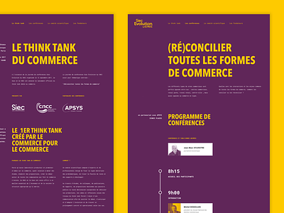 Le Think Tank Du Commerce layout siec evolution ui website
