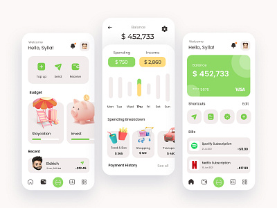 Wallet App Concept app design finance ui ux wallet