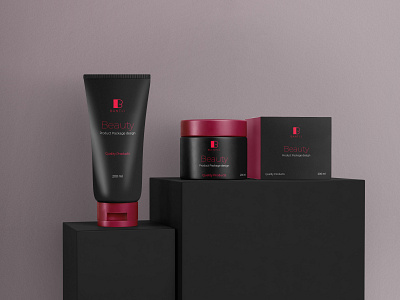 Cosmetics Packaging box DESIGN WITH 3D MOCKUP/ RENDER packaging box design