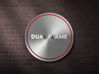 Logo Design - DUAL FLAME branding fire graphic design illustration logo logo design mockup