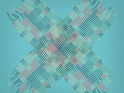X abstract pattern zigzag