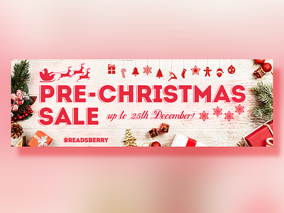 Pre-christmas sale Banner