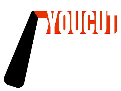 YOUCUT barber branding dailylogo dailylogochallenge graphic design logo logodesign negativespace simple