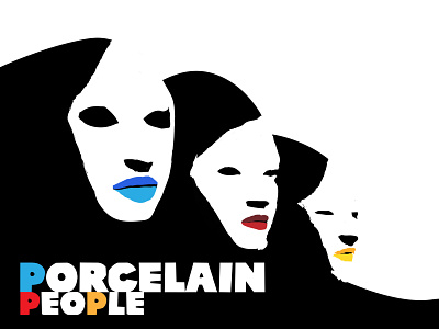 PORCELAIN PEOPLE album albumcover albumcoverdesign bold cover design graphic design