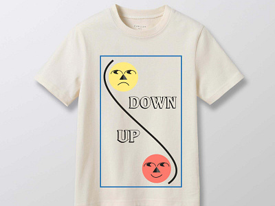 'DOWN/UP' T-SHIRT MOCK-UP branding design graphic design mockup print printdesign printing t shirt
