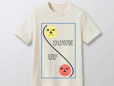 'DOWN/UP' T-SHIRT MOCK-UP