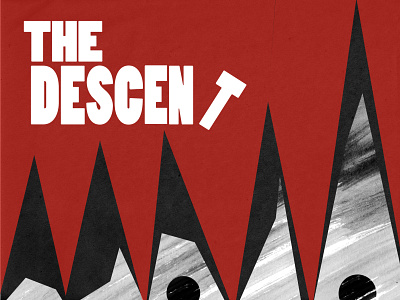 THE DESCENT POSTER design film filmposter graphic design horror minimalistic movie thedescent