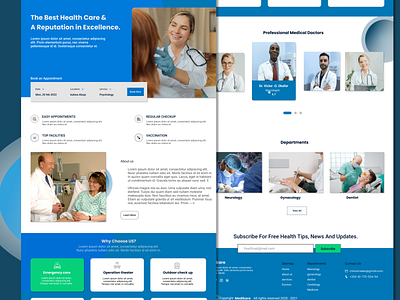 medikare landing page design ui ux