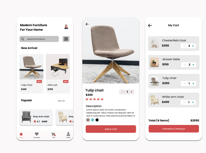 furniture App by Ifeanyi victor Ekweoba on Dribbble