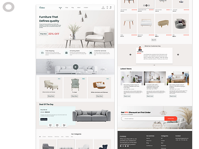 Furniture Website design ui ux