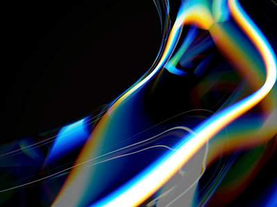 FRAY 02 3d abstract chroma color curves design dispersion glass illustration light movement rainbow spectrum visual art visual design