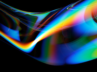FRAY 03 3d abstract chroma color curves design dispersion glass illustration light movement rainbow spectrum visual art visual design