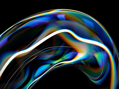 FRAY 04 3d abstract chroma color curves design dispersion glass illustration light movement rainbow spectrum visual art visual design