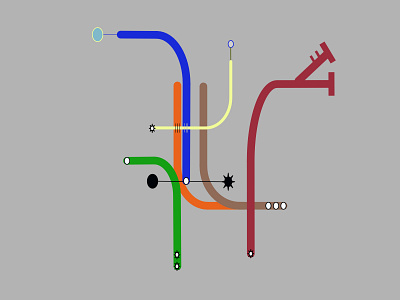 Underground Inspiration abstract geometry graphic design illustration lines map metro subway tube underground