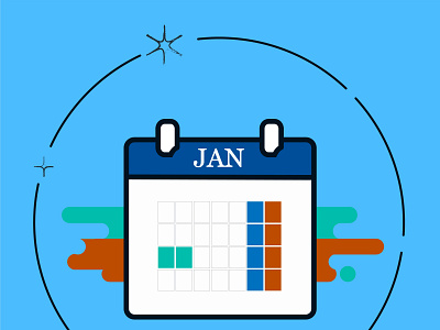 Calendar icon graphic design illustration vector