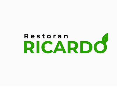 Vegan restoran logo design ricardo branding design icon illustration logo logodesign typography vector