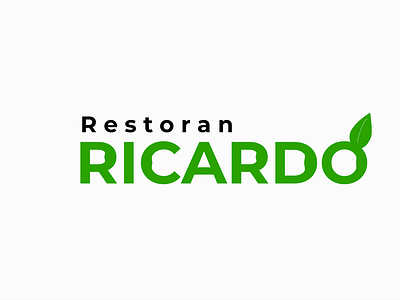 Vegan restoran logo design ricardo