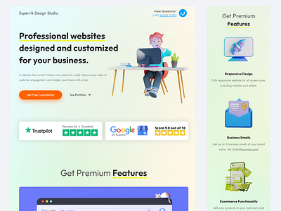 Web Design Agency Landing Page