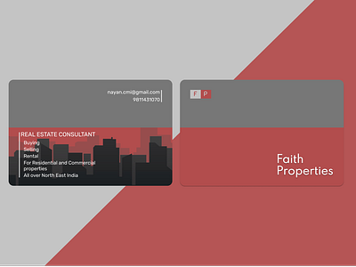 Business Card for Real Estate Consultant