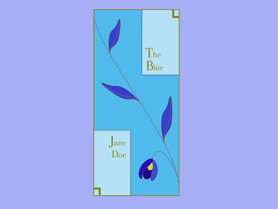 E-book cover blue book bookcover bookdesgin branding cover coverdesign dailydesign design floral illustration pastel quickdesign