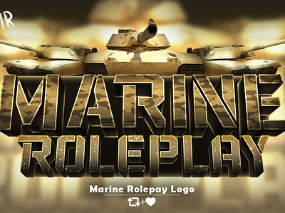 Marine Roleplay Game Logo 3d branding design game logo graphic design illustration illustrator logo military ui vector