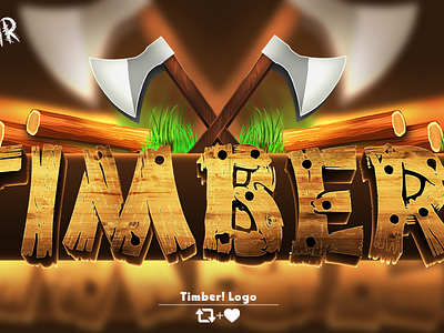 Timber Game Logo Design