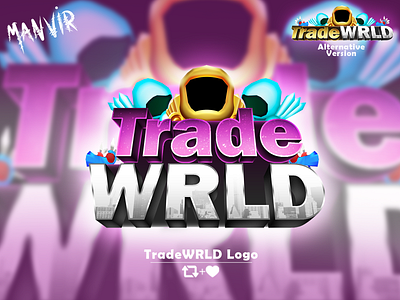 TradeWRLD Game Logo 3d branding design game logo graphic design illustration illustrator logo logo design trade ui vector