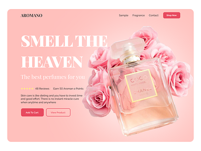 Smell The Heaven - Perfume Store app concept design designs heaven iphone perfume perfume store redesign responsive shop smell store ui user ux web