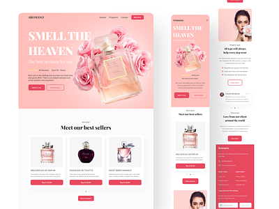 Smell The Heaven - Perfume Store app design heaven iphone perfume perfume shop perfume store responsive shop smell ui user ux web