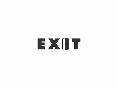 Exit minimal logo design design door doorway entry exit graphic home logo minimal room