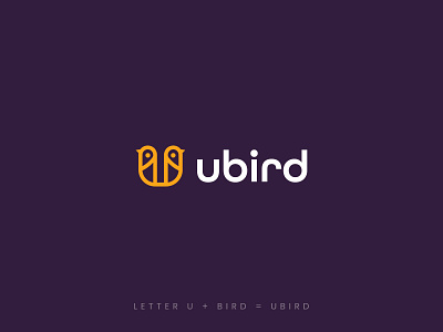 U Bird logo alphabet bird brand identity branding design fly flying humming bird letter u line line art logo logo type logoinspirations modern logo outline phoenix u wing