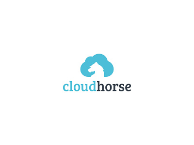 Cloud Horse Logo brand identity branding cloud design horse illustration knight logo logoinspirations modern logo pegasus pony rain server sky storage sun unicorn vector weather